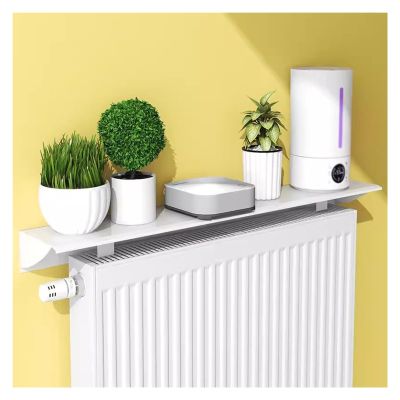15 20 25 29 33 35 39 47 48 51 55 59 63 75 78 inch Custom Radiator Top Shelf White Aluminum, Splicable Above Radiators Wall Shelf, for Bedroom/Study/Kitchen, No Drilling ( Color : White , Size : L 35cm