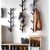 HomeLoft Basics Z&W Coat Rack Hat Rack Metal Modern Design Wall Mounted Stylish Black Hanger (Small) view 1