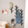HomeLoft Basics Z&W Coat Rack Hat Rack Metal Modern Design Wall Mounted Stylish Black Hanger (Small) view 2