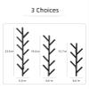 HomeLoft Basics Z&W Coat Rack Hat Rack Metal Modern Design Wall Mounted Stylish Black Hanger (Small) view 3