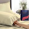 Ashton Sheets 100% Egyptian Cotton Pillow Cases Standard/Queen Size Set of 2 - Luxury 1200 Thread Count Sateen Beige Pillow Cases, Silky Soft Cotton Pillowcases Fits Standard & Queen Size Pillows view 1