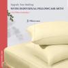 Ashton Sheets 100% Egyptian Cotton Pillow Cases Standard/Queen Size Set of 2 - Luxury 1200 Thread Count Sateen Beige Pillow Cases, Silky Soft Cotton Pillowcases Fits Standard & Queen Size Pillows view 3