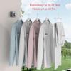 Qiviluto Retractable Clothesline Indoor Clothes Line for Hanging Dry and Wet Clothes on Heavy Duty Outdoor Clothing Lines 16.7 ft (White) view 3