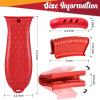 2 Pcs Cast Iron Handle Cover, Silicone Hot Handle Holder, Heat Resistant Cast Iron Skillet Covers Potholder for Frying Pans and Griddles Kitchen Supplies view 2
