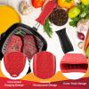 2 Pcs Cast Iron Handle Cover, Silicone Hot Handle Holder, Heat Resistant Cast Iron Skillet Covers Potholder for Frying Pans and Griddles Kitchen Supplies view 3