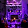 JMEXSUSS 8 Pack 50 LED Fairy Lights Battery Operated - Purple Halloween Lights for Gift Party Garden Patio Home Halloween Christmas Decorations view 4