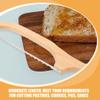 MAGICLULU Bread Loaf Cutter Slicer 2 Pack Serrated Steel Wooden Handle Baking Tool for Home view 4