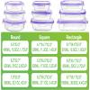 HOMBERKING Glass Food Storage Containers with Lids, 18 Piece Meal Prep Containers, Airtight Lunch Bento Boxes, BPA-Free & Leak Proof (9 Lids & 9 Containers) - Purple view 2