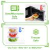 HOMBERKING Glass Food Storage Containers with Lids, 18 Piece Meal Prep Containers, Airtight Lunch Bento Boxes, BPA-Free & Leak Proof (9 Lids & 9 Containers) - Purple view 4