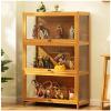 ARMERI Display Case Cabinet Stand, Reversible Doors, Display Shelves for Collectibles, Gemstone, Figures, Minifigures Anime Figure and Mini Toys Display Cabinet,70106cm/27.541.7in view 1