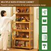 ARMERI Display Case Cabinet Stand, Reversible Doors, Display Shelves for Collectibles, Gemstone, Figures, Minifigures Anime Figure and Mini Toys Display Cabinet,70106cm/27.541.7in view 3