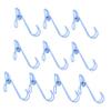 MAGICLULU 10pcs Multi-use Non-Slip Laundry Hooks Plastic Clamp Hooks Simple Clip for Clothing Dryer Home Office view 1