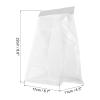 uxcell 50pcs Clear Bakery Bags, Kraft Tin Tie Bags with Tin Tie Tab Lock, Paper Bread Bags Kraft Paper Bags for Bakery Cookies, Treats, Snacks4.3x6.7x8.6 Inches view 2