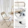 Folding Dining Chair,Transparent Modern Clear Folding Dining Chairs,Acrylic Stackable Chair,Plastic Panel & Metal Chrome Frame,PC Plastic Living Room Seat,Weight Capacity 75kg/165lbs ( Color : Crimson view 2