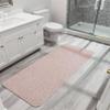 Bath Mat,Ultra Thin Bathroom Runner Rugs,Large Bath Mats for Bathroom,Quick Dry,Non-Slip,Machine Washable,Low Pile,Bath Rug,Shower Outside,Sink,Home Decor Accessories.Beige,1'9"x3'11"21x47inch view 2