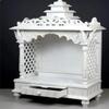 Blackperlcrafts by White Home Temple/Wood Temple/Pooja Mandir/Traditional Temple Mandir/South Indian Temple/Puja Mandir/Carving Temple/Temple Home/Wood mandir Gift view 2