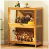 ARMERI Display Case Cabinet Stand, Reversible Doors, Display Shelves for Collectibles, Gemstone, Figures, Minifigures Anime Figure and Mini Toys Display Cabinet,6073cm/23.628.7in view 1