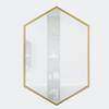Bathroom Metal Frame Wall-Mounted Dressing Table Decorative Wrought Iron Mirror for Bedroom (Size : 50 * 70cm) (60 * 80cm) view 1