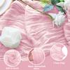 Xiomot Cheesecloth Table Runner 10FT Blushing Pink Boho Gauze Sheer Runners view 3