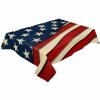 4th of July Tablecloth American Flag Table Cloth for Independence Day Waterproof Patriotic Star USA Flag Tablecloths Rectangle Kitchen Table Cover for Dinner Picnic Memorial Day Holiday Party 60x102 view 1