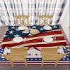 4th of July Tablecloth American Flag Table Cloth for Independence Day Waterproof Patriotic Star USA Flag Tablecloths Rectangle Kitchen Table Cover for Dinner Picnic Memorial Day Holiday Party 60x102 view 3