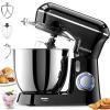 Honinst Stand Mixer, 6.5QT 10-Speed Tilt-Head Electric Stand Mixer, 3-In-1 Kitchen Mixer with Bowl, Dough Hook, Whisk and Beater, Food Mixer for Baking, Cake and Most Home Cooks, Black view 1
