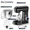 Honinst Stand Mixer, 6.5QT 10-Speed Tilt-Head Electric Stand Mixer, 3-In-1 Kitchen Mixer with Bowl, Dough Hook, Whisk and Beater, Food Mixer for Baking, Cake and Most Home Cooks, Black view 2