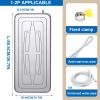 Air Conditioner Condensate Drain Pan, Outdoor Stainless Steel Universal Ac Drip Cushion Water Collecting Drainage Pan,for Window Ac and Mini Split Units (Color : 3-5P 94x46cm/37x18in) view 2