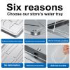 Air Conditioner Condensate Drain Pan, Outdoor Stainless Steel Universal Ac Drip Cushion Water Collecting Drainage Pan,for Window Ac and Mini Split Units (Color : 3-5P 94x46cm/37x18in) view 3