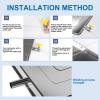 Air Conditioner Condensate Drain Pan, Outdoor Stainless Steel Universal Ac Drip Cushion Water Collecting Drainage Pan,for Window Ac and Mini Split Units (Color : 3-5P 94x46cm/37x18in) view 4