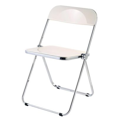 Acrylic Folding Chair,Folding Dining Chair,Clear Acrylic Foldable Chair With Hardware Material,Portable Fold Up Event Chair,Clear Chair Foldable And Stackable,Weight Capacity 200kg/440lbs, Transparent