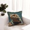 NONHAI 2PCS Faux Leather Throw Pillow Covers 16"x16" Square Pillowcases Covers Lizards Leather Pillowcases Modern Cushions Covers for Couch Bed Living Room Farmhouse Decor view 1