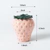 123Arts Container Strawberry Candy Dish Ceramic Food Storage with Seal Lid view 2