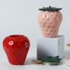 123Arts Container Strawberry Candy Dish Ceramic Food Storage with Seal Lid view 3
