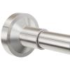 Bonpally Shower Curtain Rod 32-89 Inches Adjustable, Non-Slip Spring Tension Shower Rod for Bathroom, Window, Room Divider, Brush Nickel view 1