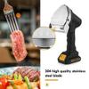 XLTEAM Professional Wireless Meat Slicer, Electric Kebab Slicer, Doner Kebab Knife with 2 Blades, Adjustable Thickness 0-8mm, for Restaurant Barbecue view 3