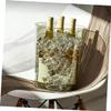 Outanaya Large Capacity Transparent Trash Can Decorative Garbage Storage Container for Kitchen Office and Living Pet Material Stylish Design XL Green view 4