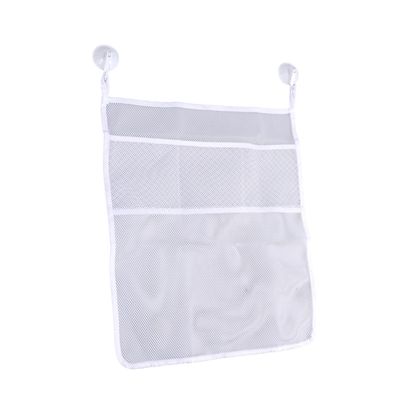 Bathtub Toy Organizer Set Mesh Storage Bag with Suction Hooks