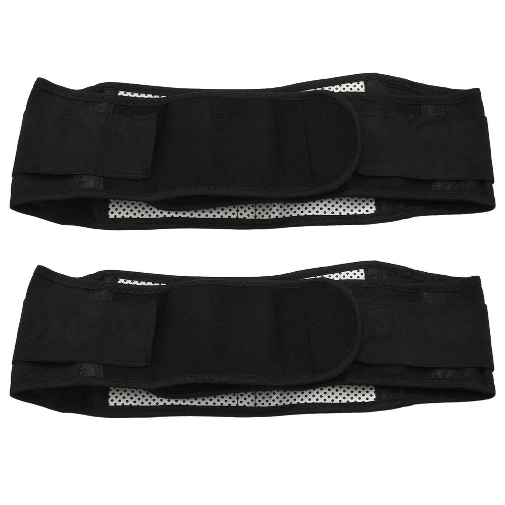 Baglaum 2X Adjustable Waist Tourmaline Self Heating Magnetic Therapy Back Waist Support Belt Lumbar Brace Massage Band XL