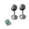 Zerodeko 2set Stainless Steel Round Head Seat Diameter Closet Pole Socket Rustproof for Curtain Rods view 1