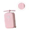 Amosfun 1pc Portable Mini Fan with Led Mirror Handheld Usb Charging Fan for Home Office and School Lightweight and Convenient view 2