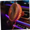 Amosfun Car Fan Usb Cooling Fan for Vehicles Angle Quiet Lightweight Red Accessory for Travel and Comfort Cars Trucks Suvs view 2