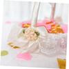 Amosfun 1pc Delicate Woven Wedding Flower Basket for Flower Girl Lightweight and Portable for Western-style Weddings Banquets and Special Events view 4