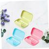 PRETYZOOM 3pcs Soap Box Lock Leakproof Soap Storage Container for Bathroom Travel Camping Space-Saving Design for Organization Color view 4