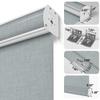 Sulugood 100 Blackout Roller Shades for Windows Cordless Roller Blinds with Cassette Valance Cut to Size Free-Stop Thermal Insulated Windows Shades for Bedroom, Home Office,Blue Grey,54.5" W x 48" H view 4