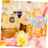 Amosfun 12pcs Hawaiian Swirl Hanging Decorations for Luau Parties Tropical Theme Party Supplies Summer Beach Ornaments Swirls for Indoor Outdoor Use view 2