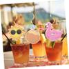 Amosfun 12pcs Hawaiian Swirl Hanging Decorations for Luau Parties Tropical Theme Party Supplies Summer Beach Ornaments Swirls for Indoor Outdoor Use view 4