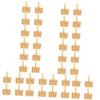 Ciieeo 40pcs Hand-woven Flower Baskets Chip Baskets for Home Decor Weddings and Picnics Small for Organizing view 1