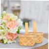 Ciieeo 40pcs Hand-woven Flower Baskets Chip Baskets for Home Decor Weddings and Picnics Small for Organizing view 3