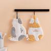 AOZMQAIV Coral Velvet Hand Towel Hanging Cute Toilet Hand Towel Absorbent Towel Thickened Household Hand Towel Handkerchief, Gray view 2
